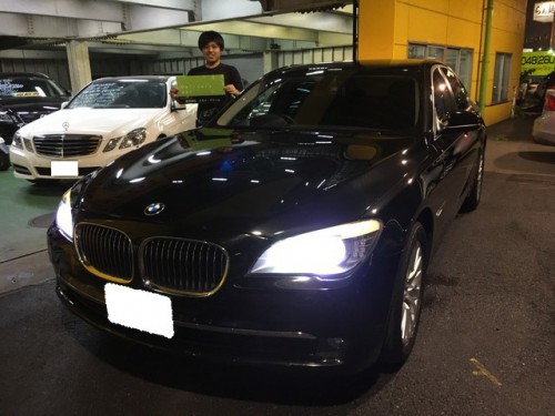 H23y BMW 750I F01 ご納車 