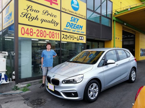 H28y BMW 218d アクティブツアラー F45 ご納車 スカイドリーム